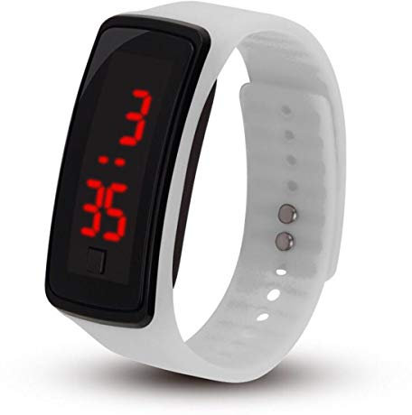 SunshineFace Orologio da Polso Sportivo con Cronometro Orologio Digitale con Cinturino in Silicone a Led Unisex
