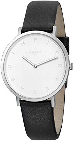 Pierre Cardin Damen Analog Uhr Belleville Tribute mit Leder Armband