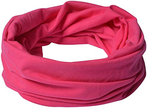 Miobo Kinder Baumwolle Loopschal Schlauchschal Rundschal Halstuch Magenta-M