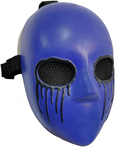 Eyeless Jack Mask Deluxe Latex Scary Killer Cosplay Maskerade Halloween Prop Blue