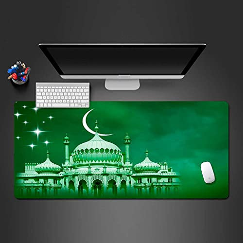 KJXNED - Tapis de Souris Gaming XXL 1000x500 mm Paysage De Bâtiments Écologiques Gamer Mouse Pad Surface Antiderapant Base en Caoutchouc Antidérapante pour Gamer PC et Ordinateur Portable