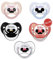 C'est moi qui décide Tétine sucette bébé personnalisable / personnalisée motif minnie mickey