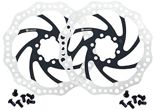 Dymoece 2 Pcs Bike Disc Brake Rotors with 12 Bolts 140mm/160mm/180mm/203mm for MTB Mountain Road Bicycle
