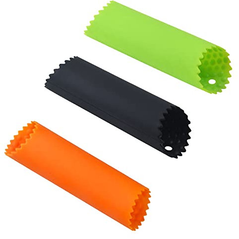 3 pack Silicone Garlic Peeler,Silikon Knoblauchschäler Rolle,3 Stück Knoblauchschäler,Silikon SchäLer Rolle,Easy Roller Knoblauch für Küchenwerkzeug