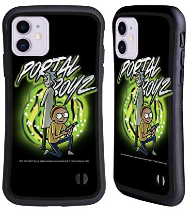 Head Case Designs Officially Licensed Rick And Morty Portal Boyz Season 5 Graphics Hybrid Case Compatible With Apple iPhone 11