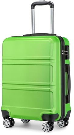 KONO Koffer Groß Leicht Hartschalenkoffer Trolley Reisekoffer mit 4 Rollen und TSA Schloss, 74x48x30cm, 94Liter, Zwillingsrollen Rollkoffer, ABS Hartschale (Apfelgrün, XL)