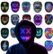 Masque LED avec détection de gestes, masque lumineux avec 50 motifs affichés, masque LED rechargeable pour Halloween, jusqu'à 10 heures d'utilisation, pour les costumes, le cosplay et les fêtes