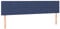 vidaXL 2X Kopfteil Polsterkopfteil Betthaupt Bettkopfteil für Bett Bettrahmen Bettgestell Schlafzimmer Bettzubehör Blau 100x5x78/88cm Stoff
