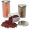 MamboCat 3tlg Set Avar Vorratsdosen rund weiß I Glasdosen mit Metalldeckel I Milchglas mit Sichtfenster I Je 1x 1,3L, 1L & 600ml I nachhaltige Aufbewahrungsbox, Behälter für Müsli, Snacks & Co.