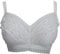 Ex-Store Floral Lace Non Wired Unpadded Full Cup Bralette White 38E