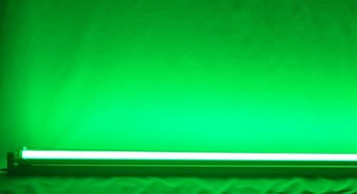 Leuchtstoff-LED Rohr Grün - 24 Watt - 150 cm - Leuchtmitteltyp: Magnetisches Vorschaltgerät (Strom von beiden Seiten der Leuchte und Starter)