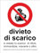 M-ITALY CARTELLO SEGNALETICO - DIVIETO DI SCARICO - Adesivo Extra Resistente, Pannello in Forex, Pannello In Alluminio (30x42 cm, Alluminio)