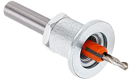 Tope de Broca Avellanada, Broca Avellanada de Profundidad Ajustable de 3,5 X 8 Mm / 0,14 X 0,31 Pulgadas, Taladro de Orificio Cónico con Límite de Plata de Acero de Aleación,