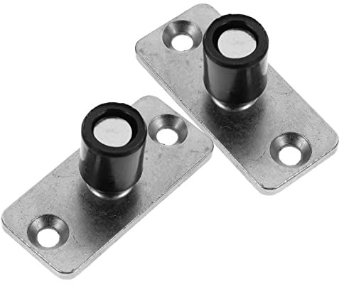 OSALADI Lot De 2 Guides De Porte De Grange Avec Support En Acier Inoxydable Support De Roulement De Porte Pour Portes Coulissantes