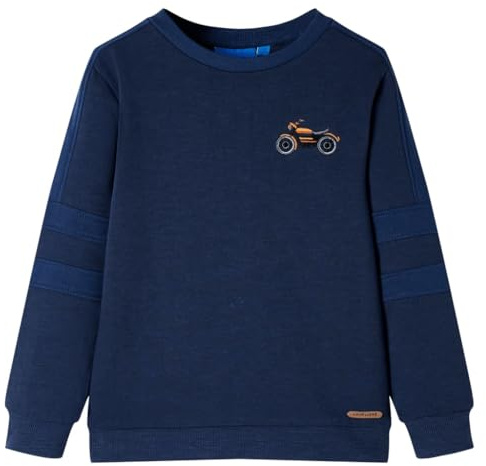 Kinder Sweatshirt mit Motorrad-Aufdruck Langarmshirt Pullover Pulli Shirt