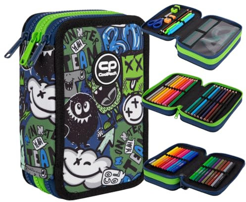 Coolpack F067824, Mäppchen JUMPER 3 Monster Team, Multicolor