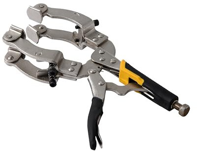 Xiao & Dao Pro Locking pipe clamp, Round Tube Welding Clamp 11 Inches (NEW Locking C-Clamp 11'') Double Pads of C-Clamp