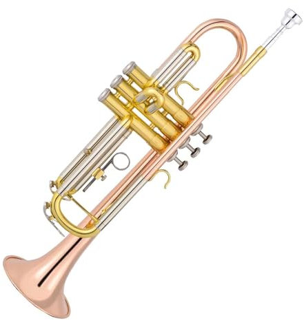 Trompeten Trompete Blasinstrument Einsteiger Profi Prüfung Lack Gold Korpus Phosphor Bronze Mundstück Trompete