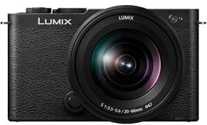 Panasonic Lumix DC-S9KE-K Full Frame Mirrorless Open Gate Vlogging Camera, 24.2MP, 6K /4K Video, 779 Point PDAF, Image Stabilisation, Free-Angle Screen, 5Ghz WiFi, Black, 20-60mm (x3 Zoom) Lens