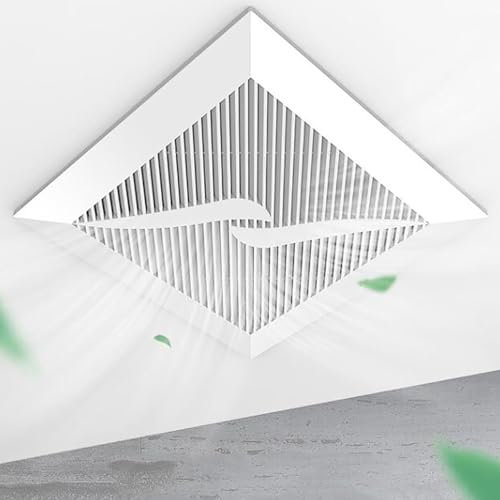 ICEMOB Exhaust Fan for Bathroom Ceiling,Quiet Ventilation Fan with Check Valve,Kitchen Extractor Fan 220M³/H,for Restroom,Home,Office,ABS Flame Retardant Panel,10 inches