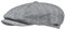 WEROR Schiebermütze Herren – Flatcap Schirmmütze Mütze mit Schirm - Cap mit Baumwollfutter - Herbst/Winter – WEROR-437.1 (58, Grau)