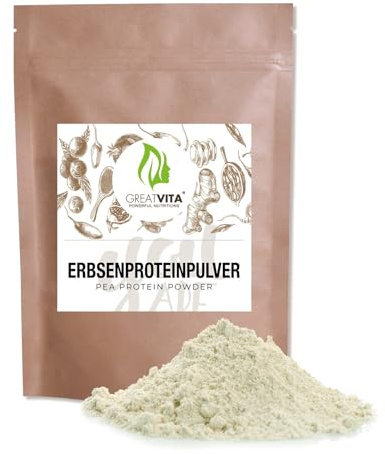 Erbsenprotein Pulver 1000g | 85% Eiweiß Isolate, 18 Aminosäuren | Vegane Premiumqualität, ohne Zuckerzusatz & gentechnikfrei | Ideal für Shakes & Smoothies - Hochwertiges pflanzliches Erbsenmehl