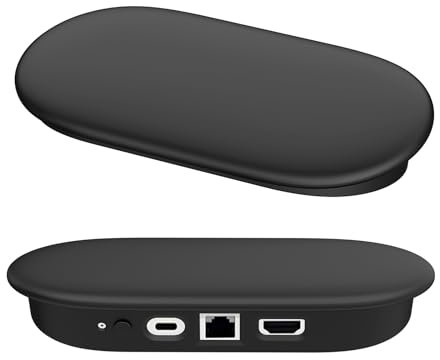 Funda para Google TV Streamer 4K,Host Cases Fundas Protectoras,antigota Impermeable TV Streamer Accesorios de protección (Negro)