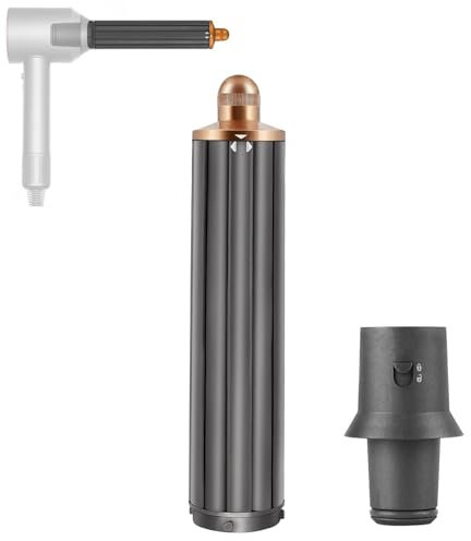 40MM 2 in 1 Curling Styler Irons Attachment for Dyson Airwrap Supersonic Hair Dryer HD01 HD02 HD03 HD04 HD08, Automatic Curling Barrels Curl Hair Styler Tool, Gold