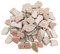 500 g unregelmäßige Keramik-Mosaikfliesen, 2–4 cm, Mosaik-Steine für DIY-Mosaikherstellung, Handwerk, Hobby, Kunst, Heimdekoration, Wanddekoration (schillerndes Rosa)