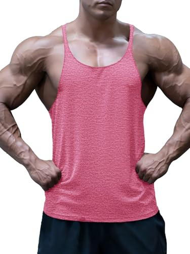 Yewloch Canotte Uomo Palestra,Canotte Bodybuilding Stringer,Canottiera Sportivo Palestra Tank Top ad Asciugatura Rapida