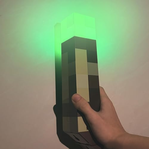 Rehenbsem LED Wall Torch Light, 4-Colour Night Light, 28cm USB Rechargeable Lighting, Bedside Lamp Gaming Room Decor, Hallway Decor, Home Decor Room Essentials, Video Game Gifts and Collectibles