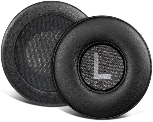 SOULWIT Repuesto Almohadillas para Sennheiser HD25/HD25 Light(Lite)/HD25 Plus/HD25 Special Edition/HMD25/HME25/HMEC25/HD250BT Auriculares, Almohadillas Cascos con Espuma de Alta Densidad - PL Negro