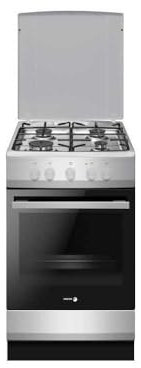Cuisiniere a gaz - FAGOR-FACG202S - 4 foyers - 74 L - 50 x 60 cm - Silver