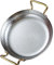 COLLBATH Paellera Inoxidable Doble Asa 30Cm Sartén Resistente para Cocinar Olla de Cocina Reutilizable Hogar Utensilio Antideslizante Prueba de Escaldaduras