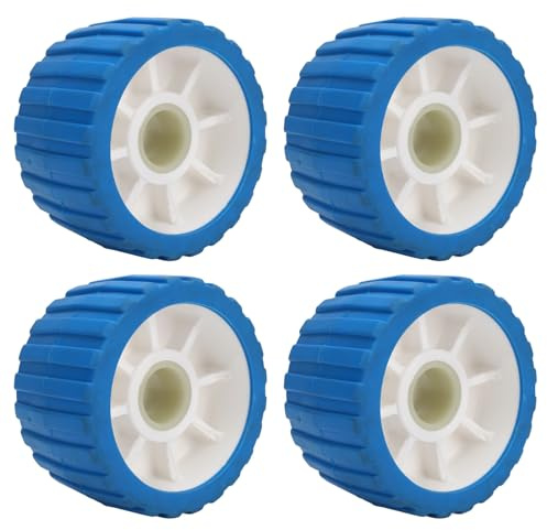 WIHFHGZ Trailer Wobble Roller, Polyurethan, 125x73x30mm Grau - Hochtemperaturbeständig, Vielseitig Einsetzbar Für Boote Und Anhänger (Blau)