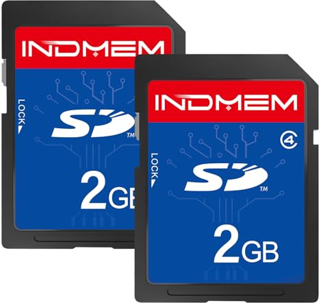SD Card 2GB Class 4 Flash Memory Card 2G Camera Card 2 Packs | Stanard Secure Digital Cards
