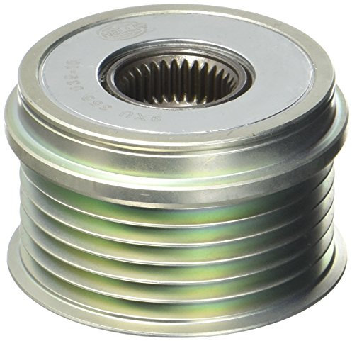 HELLA 9XU 358 039-101 Generatorfreilauf - Gewindemaß: M16x1,5 - Anzahl der Rillen: 6 - mit Kappe