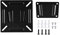 Fixation Murale Moniteur, Support Mural RéGlable pour éCran Plat LCD LED TV Pc Plasma 12-24 Pouces