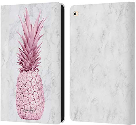 Head Case Designs Licenza Ufficiale Nature Magick Fucsia Roso Oro Ananas su Marmoreo Custodia Portafoglio in Pelle Compatibile con Apple iPad Air 2 (2014)