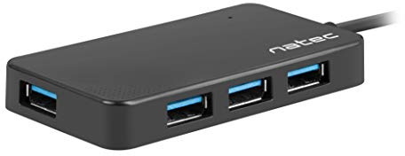 Natec USB 3.0 HUB Moth 4-Ports, Black