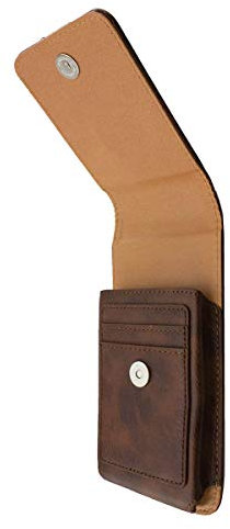 caseroxx Handy Tasche Outdoor Tasche für Cat S52, mit drehbarem Gürtelclip in braun