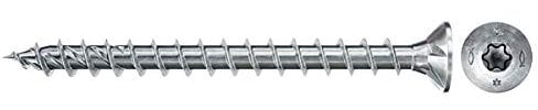 fischer PowerFast II CTF 3,5 x 25, Spanplattenschraube (200 Stk.) mit Vollgewinde, Senkkopfschraube mit Innenstern, Schraube für Holzverarbeitung, reduziert Einschraubwiderstand & Einschraubzeit