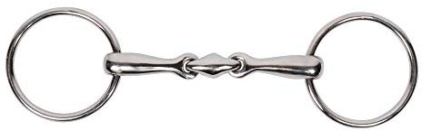 Pagony doppelt gebrochen Wassertrense 14mm Silber Größe: 11.5cm