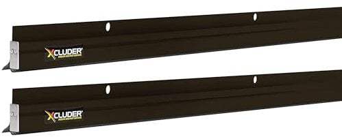 Xcluder 48 Low-Profile Door Sweep, Dark Bronze 2-Pack – Seals Out Animals, Enhanced Weather Sealing, Easy to Install; Door Seal Guard; Chew Proof