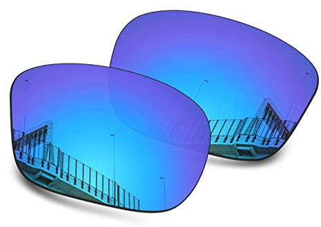 Well-aimed Verres de rechange compatibles avec les lunettes de soleil Oakley Sliver OO9262 - Plus d'options, Bleu iridium polarisé, taille unique