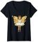 Damen Märchenprinzessin im Balletttütü T-Shirt mit V-Ausschnitt