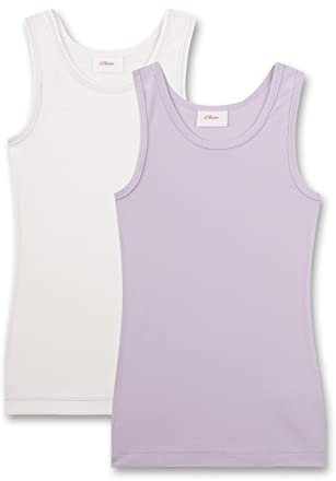 s.Oliver Mädchen 336128 Unterwäsche, Flieder, 104 (2er Pack)