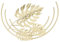 Gold Blatt Wand Deko, 24x17cm 3D Stereo Blätter Wandbehang Dekoration Minimalistisches Modern Eisen Wand Skulptur Ornament für Innenbereich Schlafzimmer, Wohnzimmer