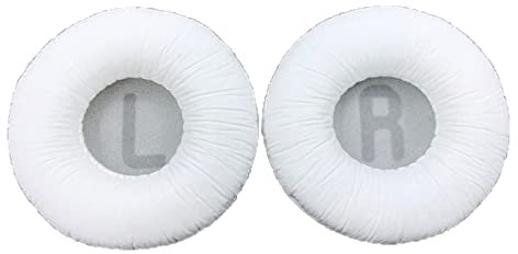 Oilmal Replacement Cushion For Headphone Left and Right, Comfortable Earpads Compatible for JBL Tune600 T500BT T450 Headset Earmuffs Memory Foam Cover Headphone Ear Pads White White