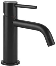 Miscelatore monocomando per lavabo Gessi Emporio Via Tortona, senza scarico, sporgenza 127 mm, 18602031, Colorazione: Nero XL